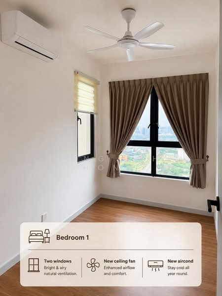 Service Residence for Rent at Helix2 @ PJ South - Teng Poh Hong - Bedroom - PropertyGuru.com.my