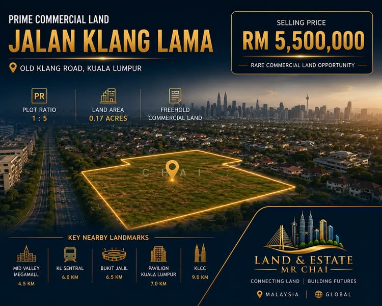 Commercial Land for Sale in Kuchai Lama (Kuala Lumpur) - Chai . - PropertyGuru.com.my