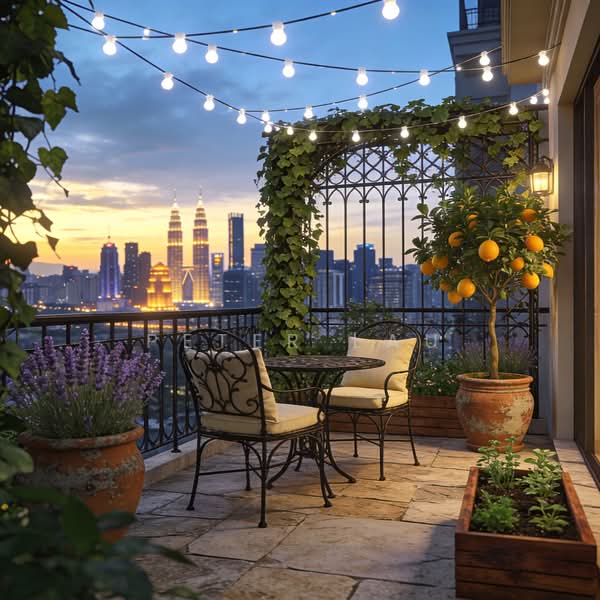 Service Residence for Sale at Alderwood Residence - Peter Lau - Balcony - PropertyGuru.com.my