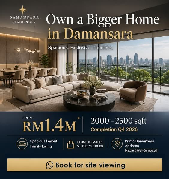 Condominium for Sale at Stellar Damansara - Jack Kee - Living Room - PropertyGuru.com.my