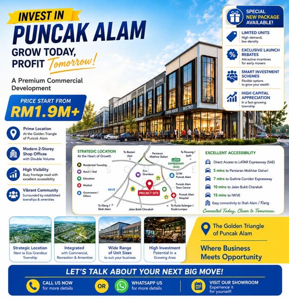 Kedai / Pejabat untuk Dijual di Puncak Alam (Selangor) - Anson Lee - PropertyGuru.com.my