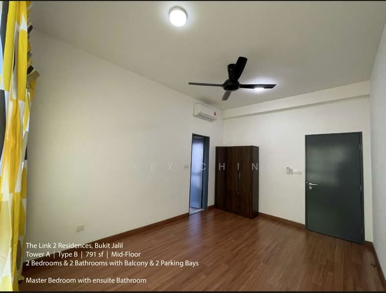 Service Residence for Rent at The Link 2 Residences - Alex Chin - Master Bedroom - PropertyGuru.com.my