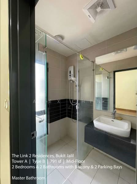 Service Residence for Rent at The Link 2 Residences - Alex Chin - Bathroom - PropertyGuru.com.my