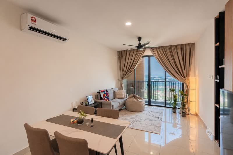 Service Residence for Sale at AraTre' Residences - Vitas Tan - Living Room - PropertyGuru.com.my