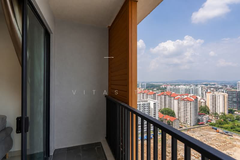 Service Residence for Sale at AraTre' Residences - Vitas Tan - Balcony - PropertyGuru.com.my