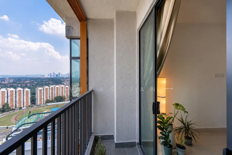 Service Residence for Sale at AraTre' Residences - Vitas Tan - Balcony - PropertyGuru.com.my