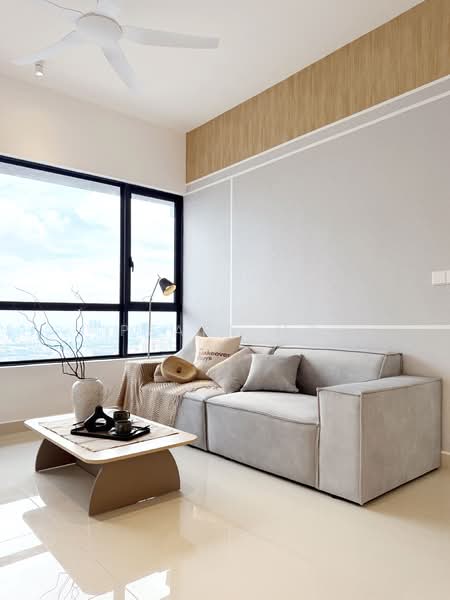 Servis Apartment untuk Disewa di Quinn Residence - Pearl Ho - Living Room - PropertyGuru.com.my
