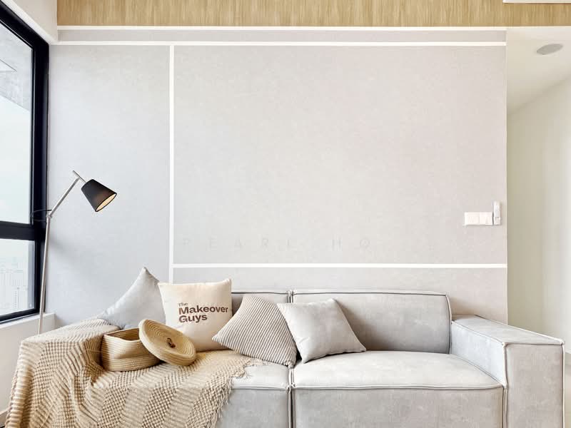 Servis Apartment untuk Disewa di Quinn Residence - Pearl Ho - Living Room - PropertyGuru.com.my