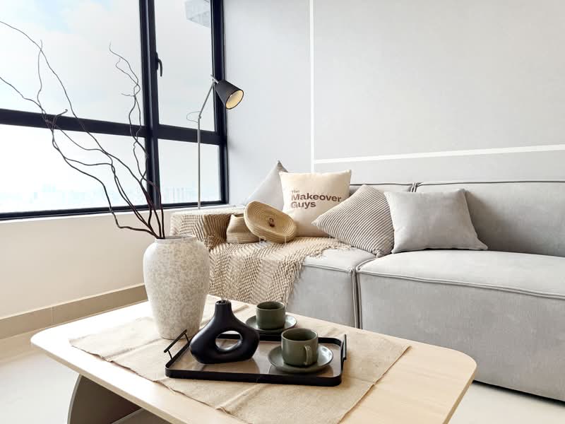 Servis Apartment untuk Disewa di Quinn Residence - Pearl Ho - Living Room - PropertyGuru.com.my
