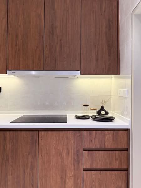 Servis Apartment untuk Disewa di Quinn Residence - Pearl Ho - Kitchen - PropertyGuru.com.my