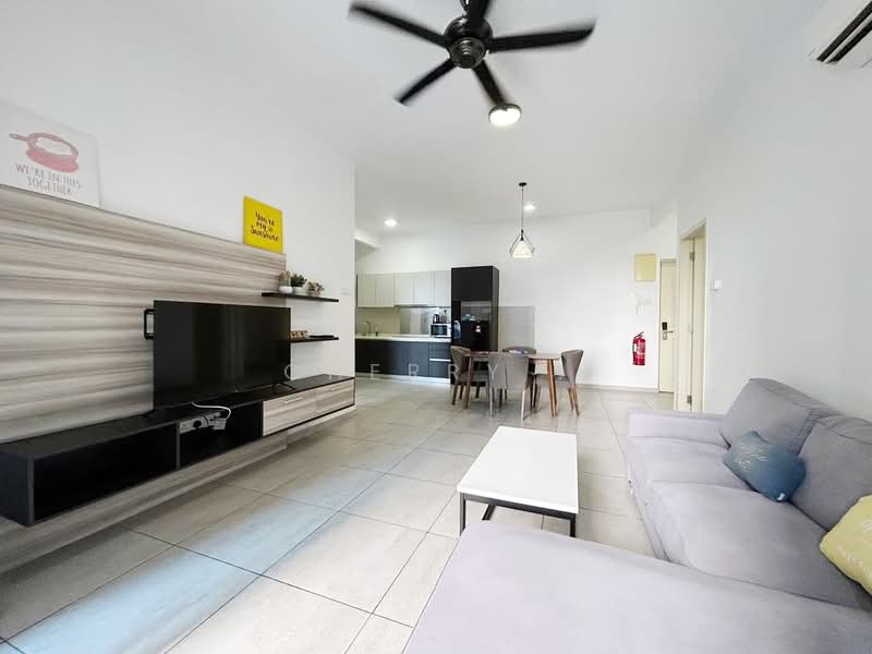 Servis Apartment untuk Dijual di Atlantis Residences (Pangsapuri Atlantis Kota Syahbandar) - Cherry . - Living Room - PropertyGuru.com.my