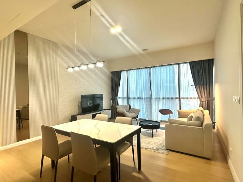 Service Residence for Rent at TRX Residences - Vincent Yeoh - Living Room - PropertyGuru.com.my