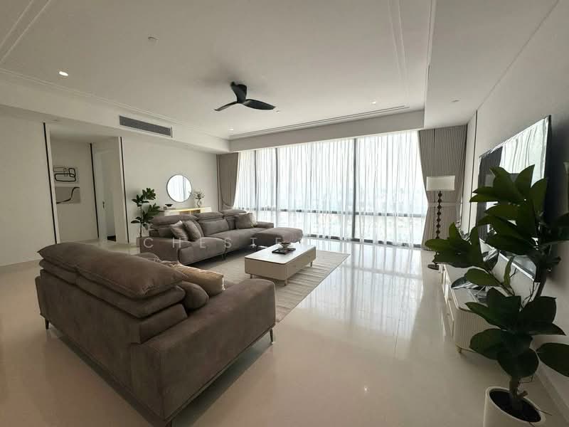 Servis Apartment untuk Disewa di Crown Residences @ Pavilion Damansara Heights - Chester Tan - Living Room - PropertyGuru.com.my