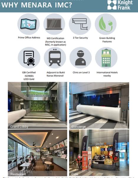 Office for Rent in KL City Centre (Kuala Lumpur) - Ahmad Fadli Ayub - Lobby - PropertyGuru.com.my