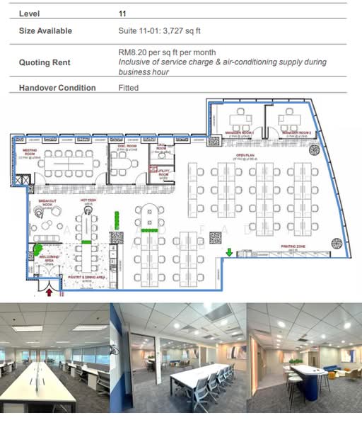 Office for Rent in KL City Centre (Kuala Lumpur) - Ahmad Fadli Ayub - Meeting Room - PropertyGuru.com.my
