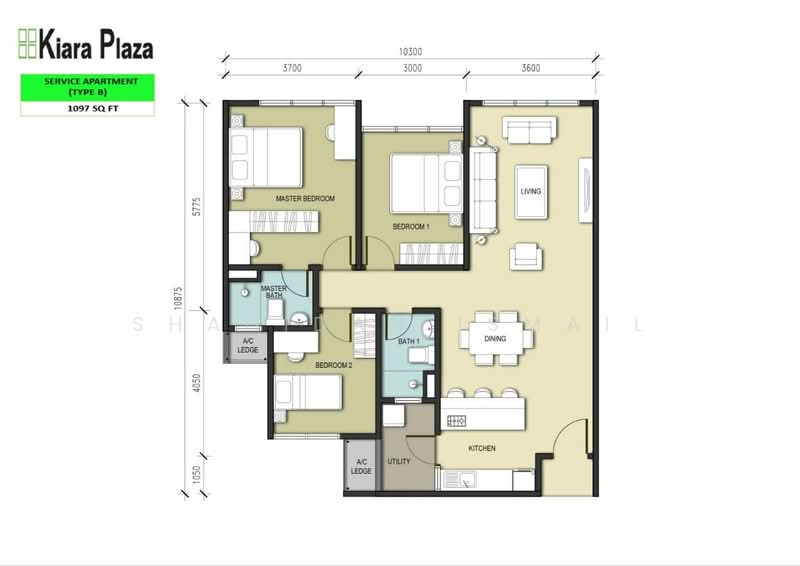 Servis Apartment untuk Dijual di Kiara Plaza - Shahidan Ismail - PropertyGuru.com.my