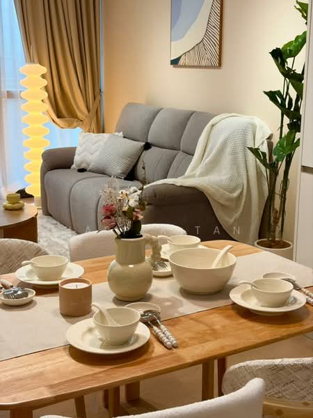Service Residence for Rent at TRX Residences - Harper Tan - Living Room - PropertyGuru.com.my