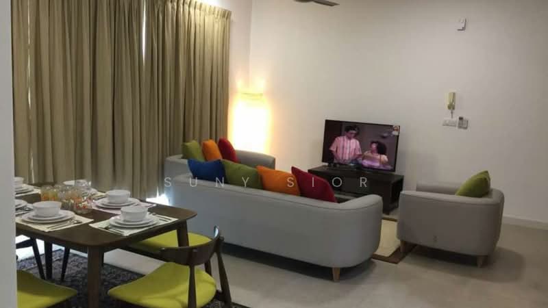 Service Residence for Rent at Afiniti Residences - Suny Sior - Living Room - PropertyGuru.com.my