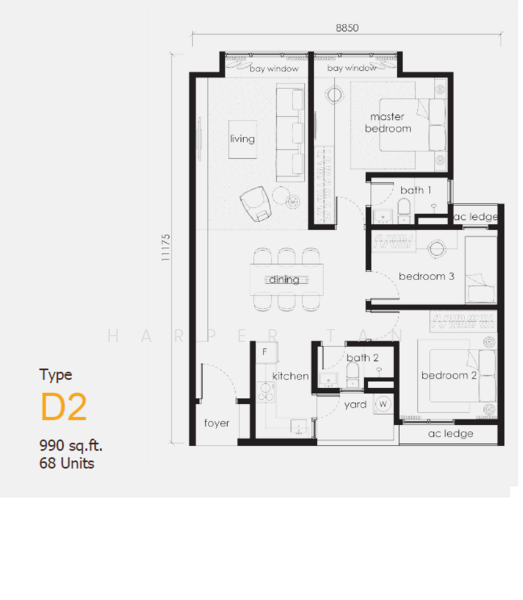 Service Residence for Rent at Helix2 @ PJ South - Harper Tan - PropertyGuru.com.my