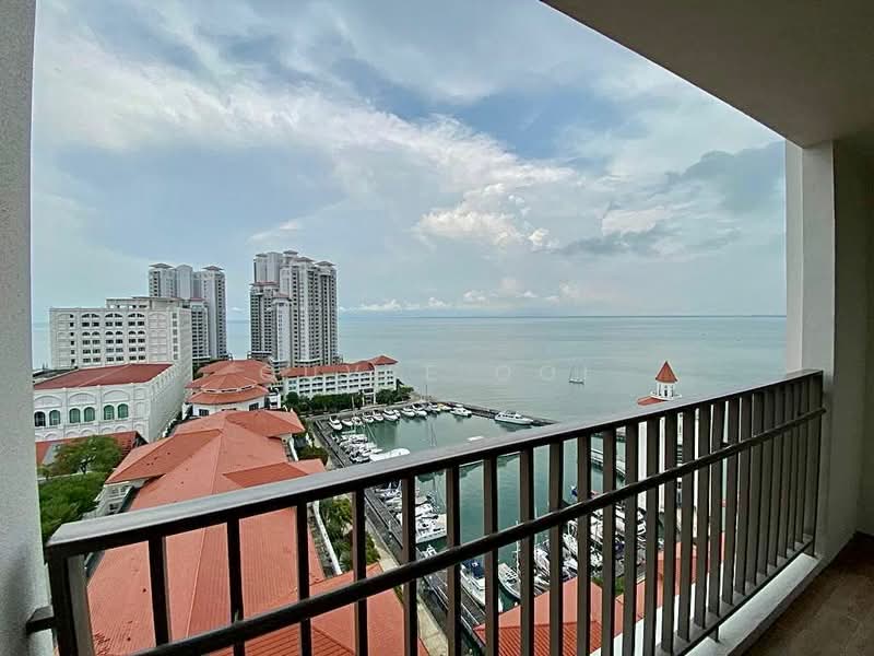 Servis Apartment untuk Dijual di Straits Residences - Quvee Ooi - Balcony - PropertyGuru.com.my
