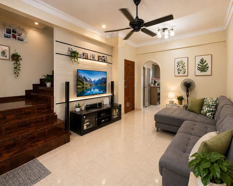 Terraced House for Sale in Seksyen 32, Kemuning Green Ville (Shah Alam) - Sinclair Tan - Living Room - PropertyGuru.com.my