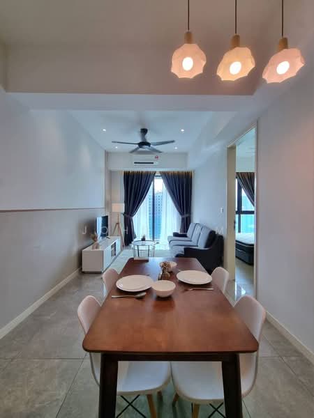 Servis Apartment untuk Dijual di Ooak Serviced Apartments @ Kiara 163 - John Lam - Living Room - PropertyGuru.com.my