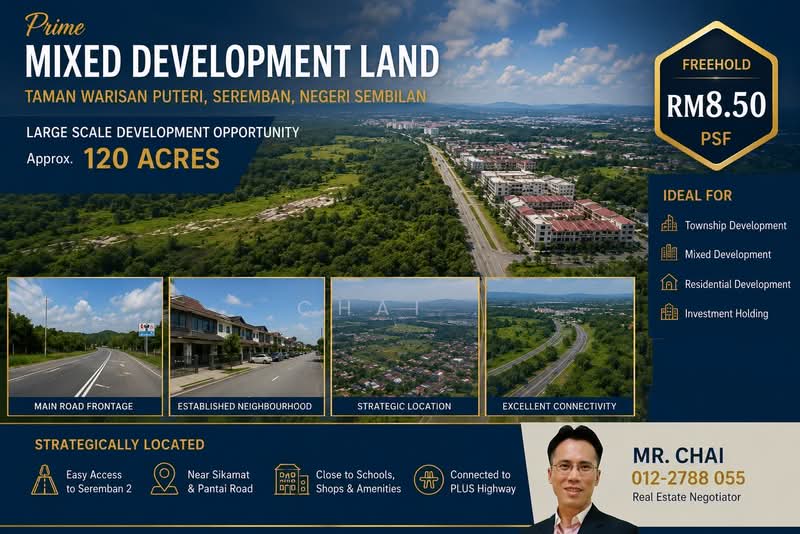 Tanah Kediaman untuk Dijual di Seremban (Negeri Sembilan) - Chai . - PropertyGuru.com.my