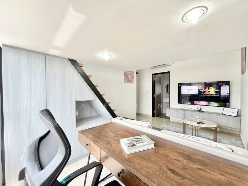 Servis Apartment untuk Dijual di Twin Tower Residence - SASER TAN. - Living Room - PropertyGuru.com.my
