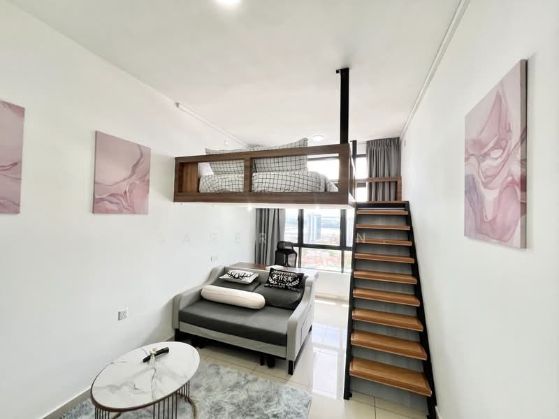 Servis Apartment untuk Dijual di Twin Tower Residence - SASER TAN. - Living Room - PropertyGuru.com.my