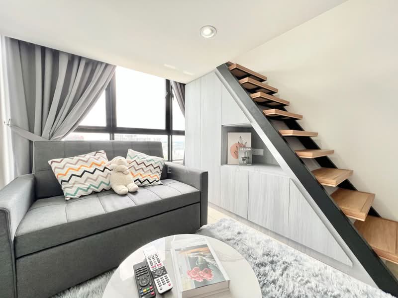 Servis Apartment untuk Dijual di Twin Tower Residence - SASER TAN. - Living Room - PropertyGuru.com.my