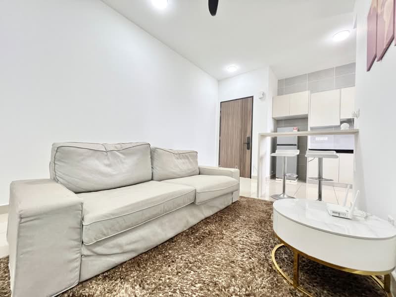 Servis Apartment untuk Dijual di Twin Tower Residence - SASER TAN. - Living Room - PropertyGuru.com.my