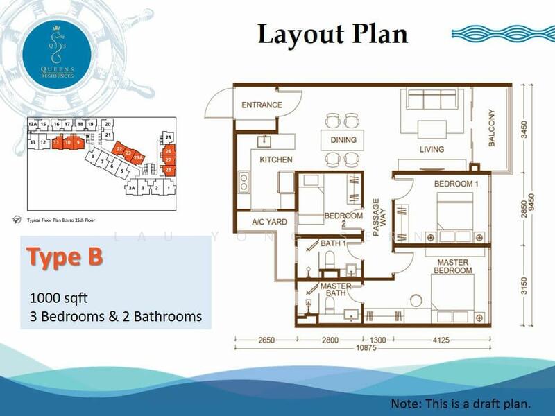 Condominium for Sale at Queens Residences Q3 @ Queens Waterfront - Yong Sern - PropertyGuru.com.my