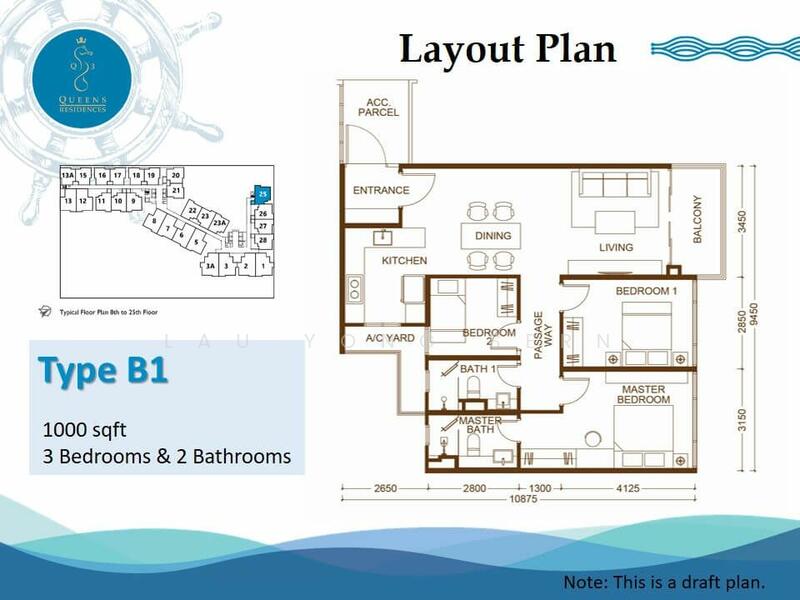 Condominium for Sale at Queens Residences Q3 @ Queens Waterfront - Yong Sern - PropertyGuru.com.my