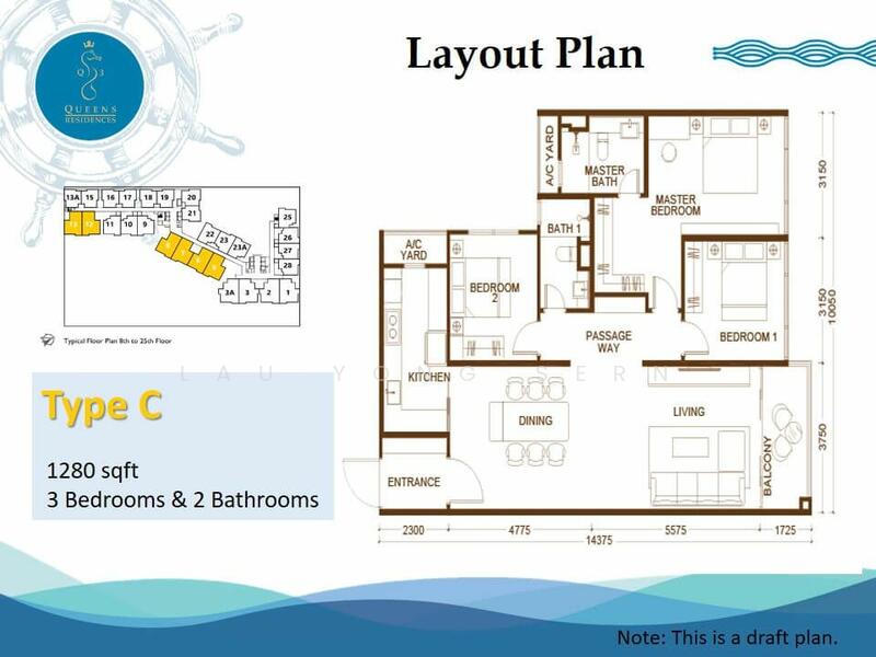 Condominium for Sale at Queens Residences Q3 @ Queens Waterfront - Yong Sern - PropertyGuru.com.my