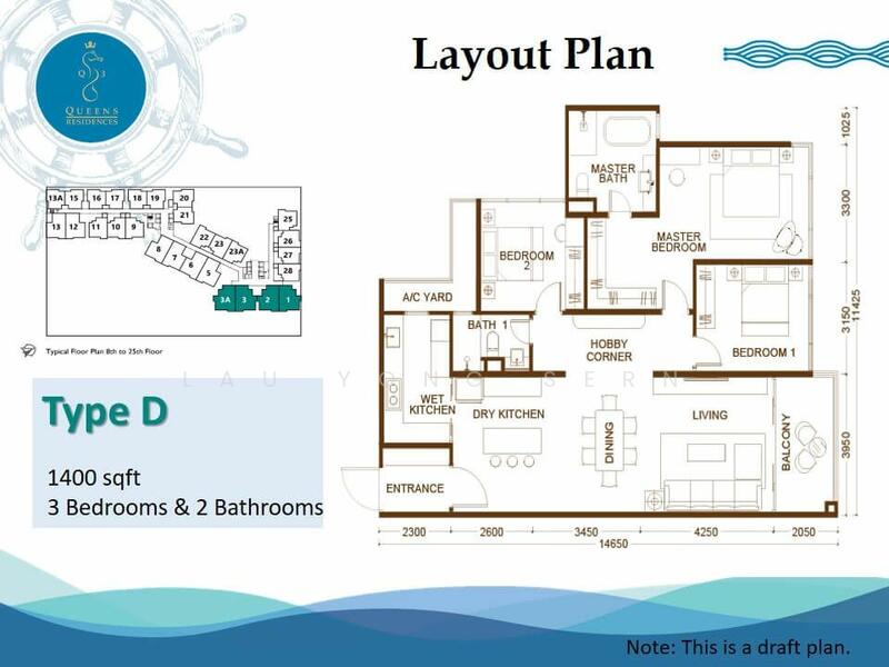 Condominium for Sale at Queens Residences Q3 @ Queens Waterfront - Yong Sern - PropertyGuru.com.my