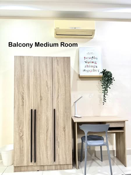 Service Residence for Rent at Greenz (Residensi Flora) @ One South - Melody Leong - Balcony - PropertyGuru.com.my