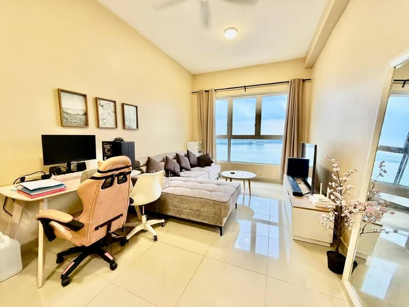 Service Residence for Sale at SkyLake Residence - Fazie Noor - Living Room - PropertyGuru.com.my