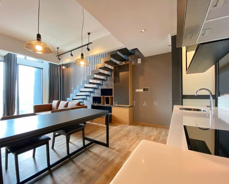 Kondominium untuk Disewa di Twy Duplex Condos - Kelvin Tan - Living Room - PropertyGuru.com.my