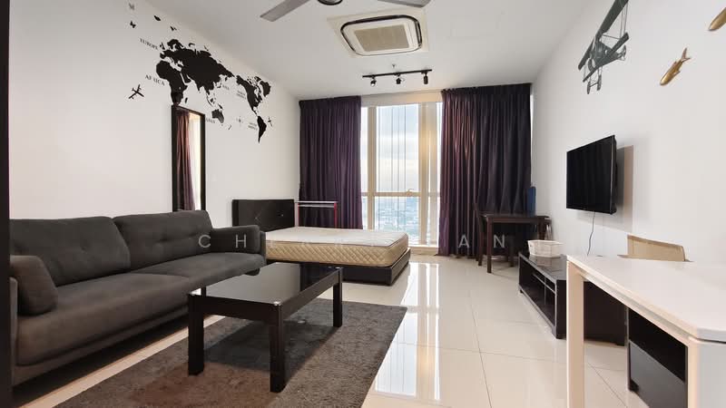 Servis Apartment untuk Disewa di Pinnacle Petaling Jaya - Cherry Fan - Living Room - PropertyGuru.com.my
