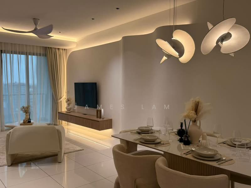 Service Residence for Sale at Suasana Bukit Ceylon / Raja Chulan Residences - James Lam - Living Room - PropertyGuru.com.my