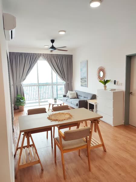 Service Residence for Sale at Pinnacle Sri Petaling - KJ Chong - Living Room - PropertyGuru.com.my