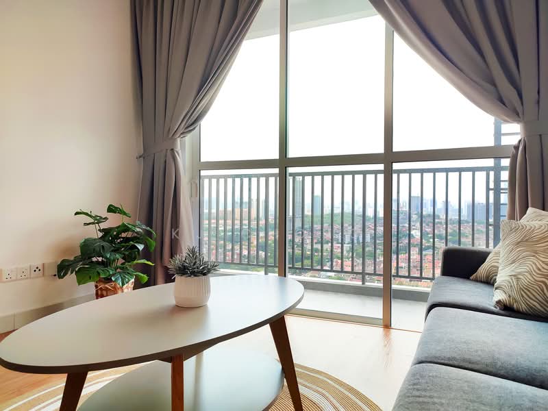 Service Residence for Sale at Pinnacle Sri Petaling - KJ Chong - Living Room - PropertyGuru.com.my