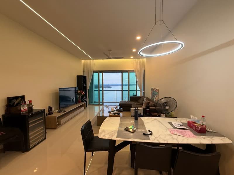 Service Residence for Sale at Southern Marina Residences - NG ZEN XI - Living Room - PropertyGuru.com.my