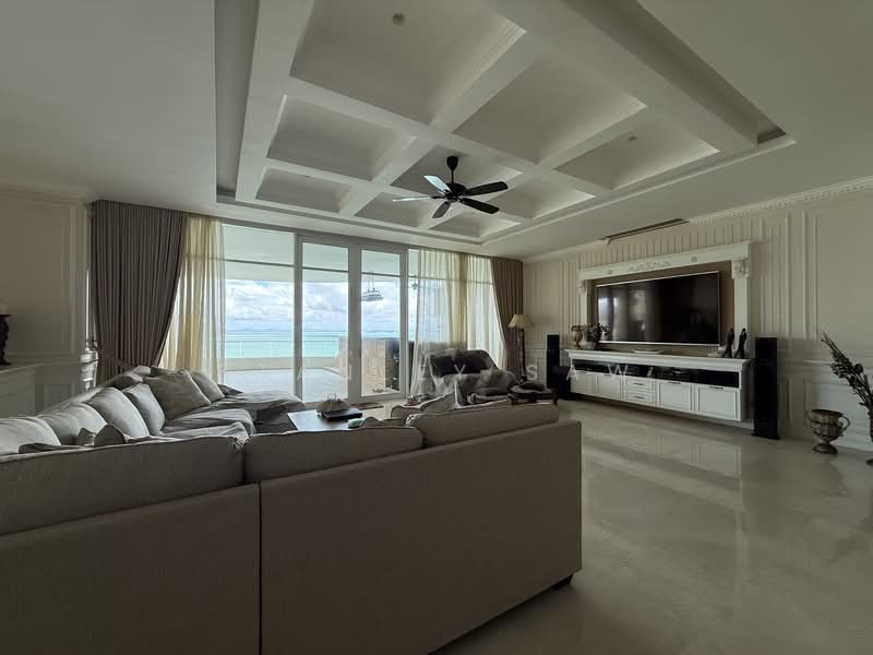 Kondominium untuk Disewa di 8 Gurney (The Shore Condominium) - Stanley Saw - Living Room - PropertyGuru.com.my