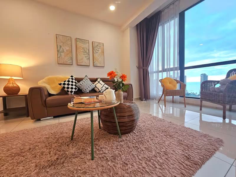 Service Residence for Sale at Vista Tiara (MBW Bay) - Bella Tan - Living Room - PropertyGuru.com.my