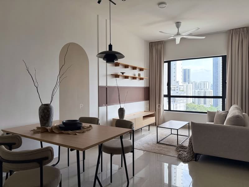 Servis Apartment untuk Disewa di Quinn Residence - Pearl Ho - Living Room - PropertyGuru.com.my
