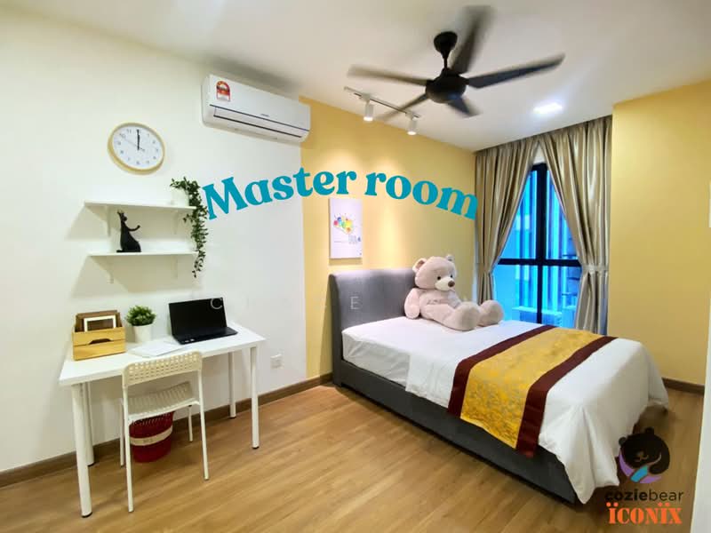 Servis Apartment untuk Disewa di AraTre' Residences - Chace Lim - Master Bedroom - PropertyGuru.com.my