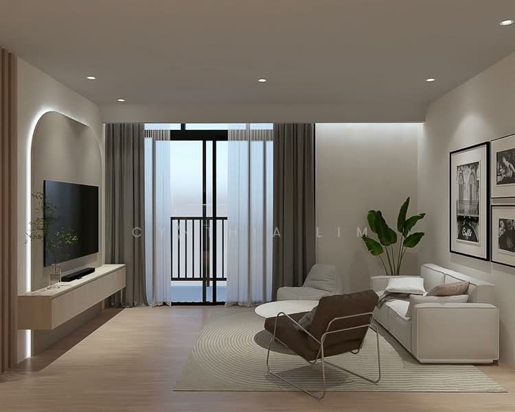 Service Residence for Sale at Docklands Residence - Cynthia Lim - Living Room - PropertyGuru.com.my