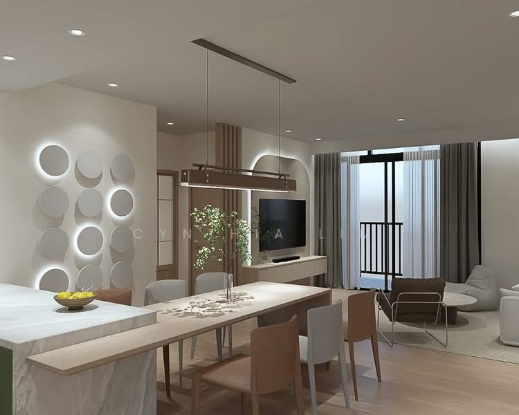 Service Residence for Sale at Docklands Residence - Cynthia Lim - Living Room - PropertyGuru.com.my