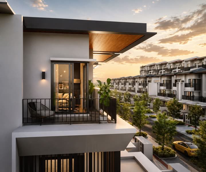 Rumah Teres untuk Dijual di Duta Villa (Setia Alam) - Jared Soo - Balcony - PropertyGuru.com.my